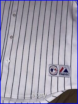 100% Authentic Hideki Matsui Jersey Pinstripe Yankees Godzilla MLB Large Men