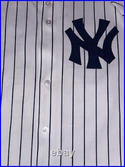 100% Authentic Hideki Matsui Jersey Pinstripe Yankees Godzilla MLB Large Men