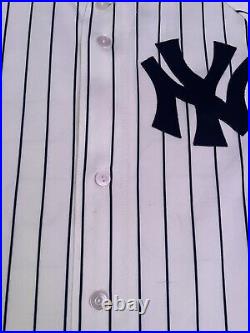 100% Authentic Hideki Matsui Jersey Pinstripe Yankees Godzilla MLB Large Men