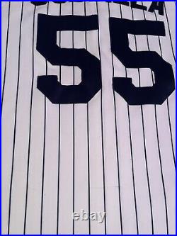 100% Authentic Hideki Matsui Jersey Pinstripe Yankees Godzilla MLB Large Men