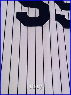 100% Authentic Hideki Matsui Jersey Pinstripe Yankees Godzilla MLB Large Men