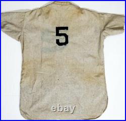1920s NEW YORK FLANNEL BASEBALL JERSEY TEAM UNKNOWN NEGRO LEAGUE MLB YANKEES