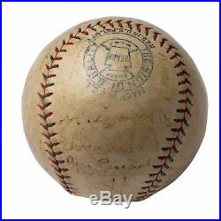 1926 New York Yankees Team Signed Baseball Babe Ruth & Lou Gehrig JSA COA 30 Sig