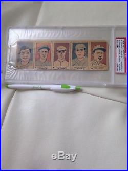 1926 W512 CUT Strip Card Panel Babe Ruth Frisch Hornsby PSA AUTHENTIC HUGE RARE