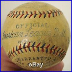 1927 Babe Ruth & Lou Gehrig Signed OAL Baseball with Ty Cobb SAME PANEL JSA AUTH
