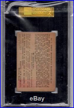 1933 DeLong Gum Co, #7, Lou Gehrig, SUPER RARE! SGC 40/3 VG