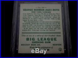 1933 Goudey #144 Babe Ruth PSA 8 NM-MT New York Yankees HOF The Bambino WOW