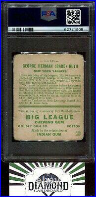 1933 Goudey #149 Babe Ruth PSA 1.5 FR