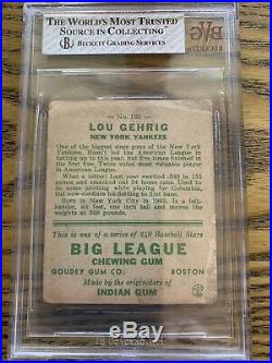 1933 Goudey #160 Lou Gehrig BVG 1 SOLID INVEST PSA 2