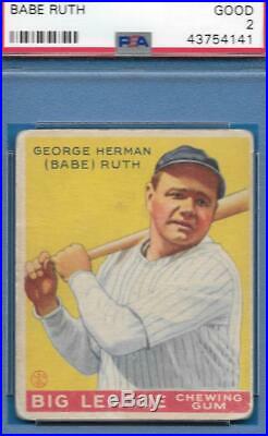 1933 Goudey #53 Babe Ruth STRONG PSA Good 2 New York Yankees baseball card