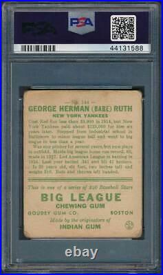 1933 Goudey Babe Ruth #144 PSA 2 GOOD