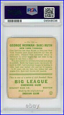 1933 Goudey Babe Ruth #144 PSA 4 P1111