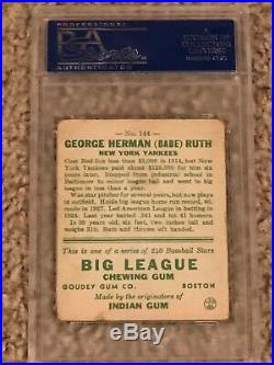 1933 Goudey Babe Ruth #144 PSA 4 VG-EX