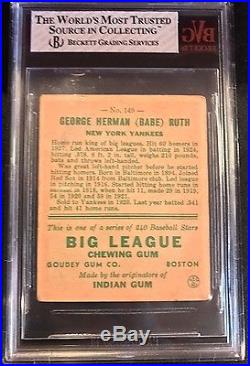 1933 Goudey Babe Ruth #149 New York Yankees HOF BVG 2.5 GD-VG NICE