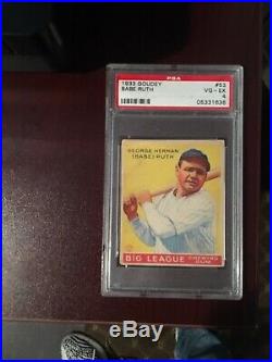 1933 Goudey Babe Ruth #53 PSA 4 Card Is Beautiful