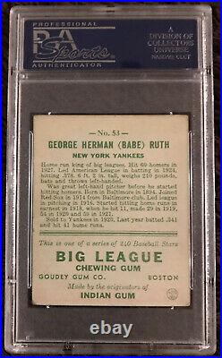 1933 Goudey Babe Ruth #53 PSA 4 VG-EX