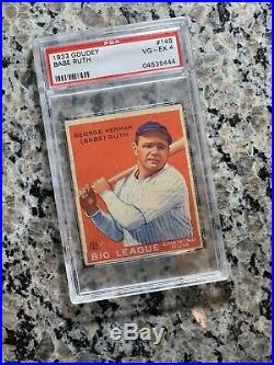 1933 Goudey Red Babe Ruth #93 PSA 4 VGEX (PMJS)