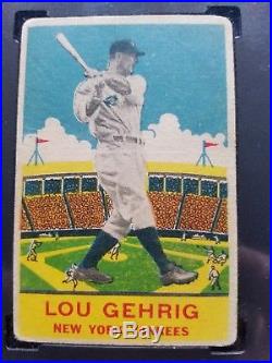 1933 Lou Gehrig DeLong Gum Co. #7 Graded SGC 30 Good
