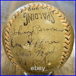 1934 Yankees Team Signed Baseball, Babe Ruth, Lou Gehrig. 22 Autograph. PSA