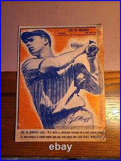 1937 Wheaties series 7 Joe DiMaggio New York Yankees HOF