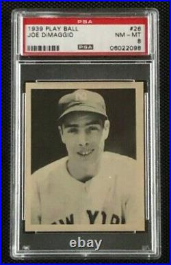 1939 Play Ball #26 Joe DiMaggio PSA 8 NM-MT New York Yankees