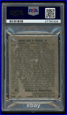 1939 Play Ball Joe DiMaggio Rookie Card PSA 1 CENTERED SHARP FRONT