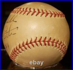 1947 Babe Ruth Large Bold Single Signed Baseball Yankees HOF JSA & SGC LOA
