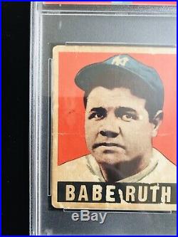 1948 Leaf #3 Babe Ruth PSA 1 New York Yankees
