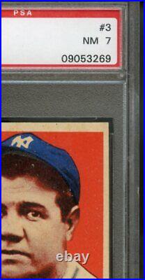 1948 Leaf #3 Babe Ruth PSA 7 Pack Fresh Color Sharp Corners Tough Card