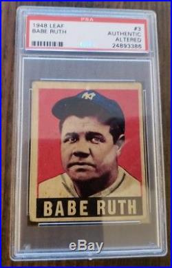 1948 Leaf Babe Ruth PSA Authentic Altered