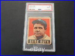 1948 Leaf Baseball Babe Ruth Card # 3 Graded Psa 2 Good