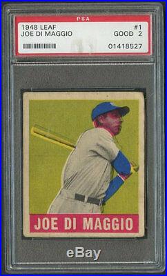 1948 Leaf Joe Di Maggio #1 PSA 2- Centered
