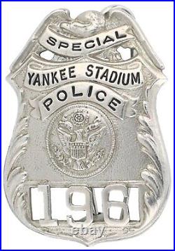 1950's New York Yankees Baseball Special Police Badge Yankee Stadium Badge Pin