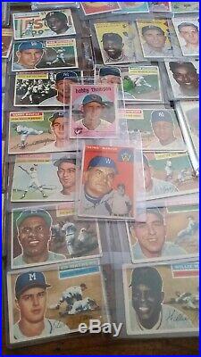 1950s baseball super lot, stars, p/sets, Mantle, Mays, Aaron, Williams, 1,200+