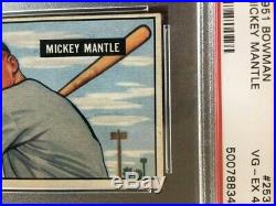 1951 Bowman Mickey Mantle #253 PSA 4 VG-EX