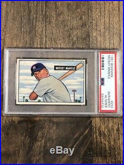 1951 Bowman Mickey Mantle New York Yankees #253 Baseball Card rookie PSA Auth