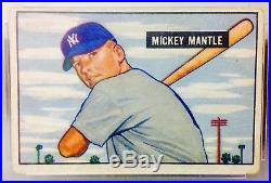 1951 Bowman Mickey Mantle ROOKIE Card PSA 3 Great Centering