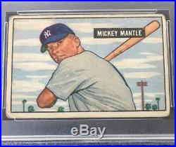 1951 Bowman Mickey Mantle ROOKIE RC #253 PSA 2 Nice Centering & Color