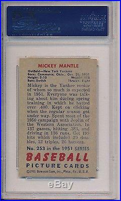 1951 Bowman Mickey Mantle Rookie Psa 7