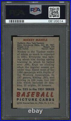 1951 Bowman Mickey Mantle rookie PSA 8(OC), MINT! A PSA 8 just sold for $615K
