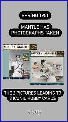 1951 Yankees Spring Ticket Mickey Mantle Pre MLB Debut PHOTOMATCH 1952 Topps PSA