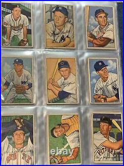 1952 Bowman Complete Set, Investment Mickey Mantle, Willie Mays, Yogi Berra