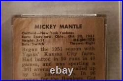 1952 Bowman Mickey Mantle #101 PSA 2 GOOD