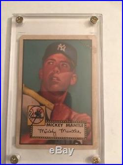 1952 TOPPS #311 MICKEY MANTLE rookie card