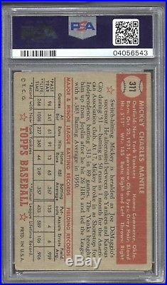 1952 Topps #311 Mickey Mantle PSA 3