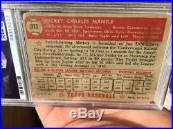 1952 Topps #311 Mickey Mantle PSA AUTHENTIC New York Yankees baseball card