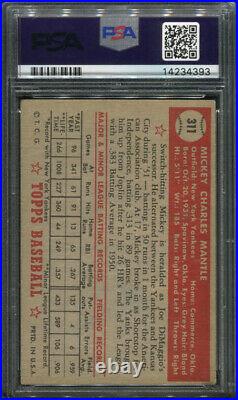 1952 Topps #311 Mickey Mantle Psa 5 Rookie Card High Number (14234393)