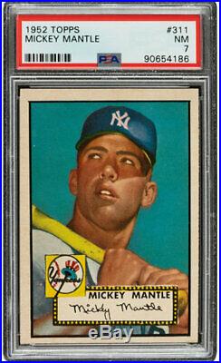 1952 Topps #311 Mickey Mantle Psa 7 Nm Rookie