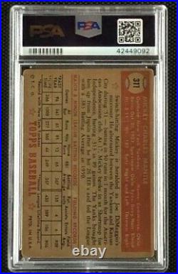 1952 Topps #311 Mickey Mantle RC PSA 1.5 FR New York Yankees Rookie Card