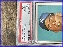 1952 Topps #311 Mickey Mantle RC PSA 2.5 Well Centered Nice Color & Eye Appeal